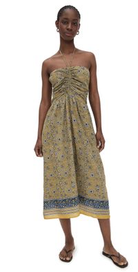 Velvet Odette Dress Saffron Floral L