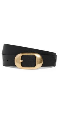 Favorite Daughter The Skinny Jean Belt Black/Antique Brass L