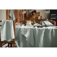 L'effet Papillon - Nappe de table en gaze de coton - Taille 170x350 - Bleu