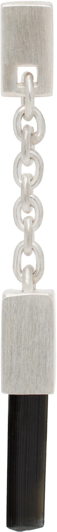 Parts of Four Silver Talisman Dangle Single Earring