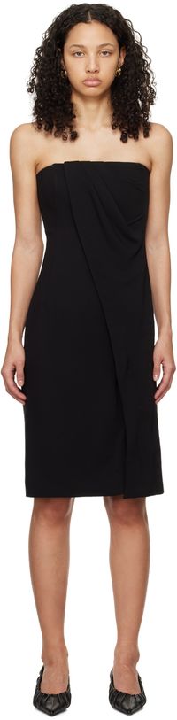 ANINE BING Black Halle Midi Dress