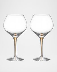 Intermezzo Gold Bouquet Wine Glasses, Set of 2