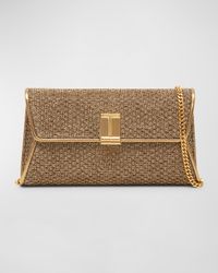 Nobile Clutch in Textured Fabric