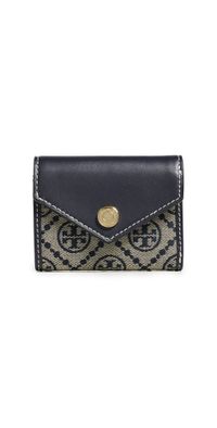 Tory Burch T Monogram Envelope Small Wallet Tory Navy One Size