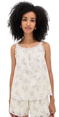 POSSE Elodie Top Blue Blooms L