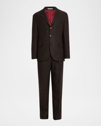 Men's Wool, Cashmere and Silk Prince of Wales Suit