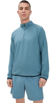 Rhone Founders Golf 1/4 Zip Blue Stone L