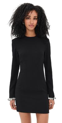 ROTATE Crepe Mini Dress Black 32