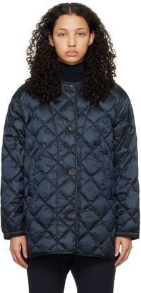 Max Mara Navy Csoft Down Jacket