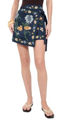Agua by Agua Bendita Luna Laguna Wrap Mini Skirt Multicolor XS/S