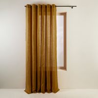 Madura - Rideau à oeillets noirs - Taille 350x280 - Marron
