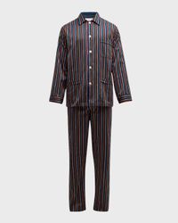 Men's Wellington Striped Cotton Pajama Set