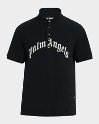 Men's Curved Logo Polo Shirt