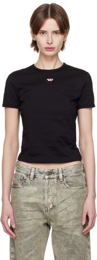 Diesel Black T-Uncutie-Long-D T-shirt