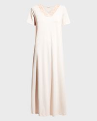 Moments Short-Sleeve Long Nightgown