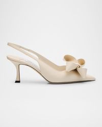 Staz Leather Bow Slingback Pumps