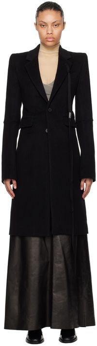 Ann Demeulemeester Black Gudrun Coat