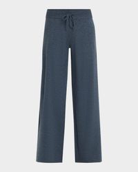Sofi Cashmere Straight-Leg Pull-On Trousers