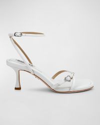 Brynna Metallic Ankle-Strap Sandals