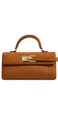 JW PEI Keyla Faux Suede Top Handle Bag Brown One Size