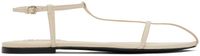 Jil Sander Sandales blanc cassé