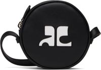 Courrèges Black Reedition Leather Circle Bag