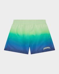 Boy's Gradient Print Swim Shorts, Size 3-14