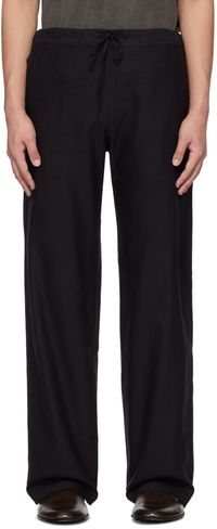 Aviva Jifei Xue Black Drawstring Trousers