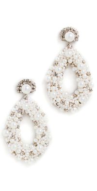 Deepa Gurnani Deepa by Deepa Gurnani Arabella Earrings Ivory One Size