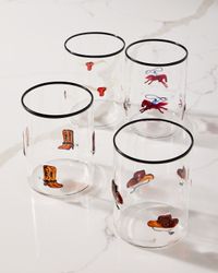 Western 18 oz. Tumblers, Set of 4