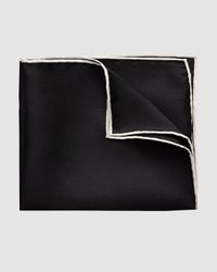 White Silk Pocket Square