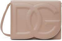 Dolce&Gabbana Taupe Logo Crossbody Bag