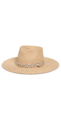 Lele Sadoughi Braided Rope Straw Hat Natural One Size
