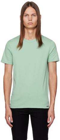TOM FORD Green Crewneck T-Shirt