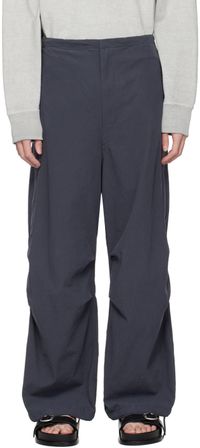 YLÈVE Pantalon cargo gris à cordons coulissants