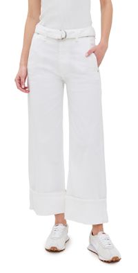 rag & bone Andi Jeans with Belt Opticwht 34