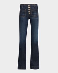 Cindy High-Rise Flare Stretch Denim Jeans