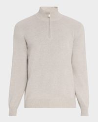 Men's Cashmere Half-Zip Sweater