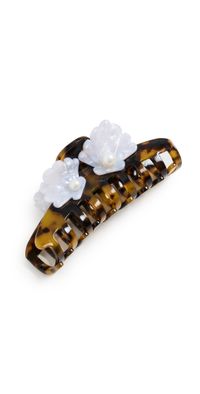 Lele Sadoughi Shell Claw Clip Tortoise Pearl One Size