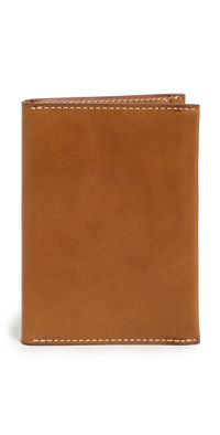 Shinola Leather Passport Wallet Tan One Size