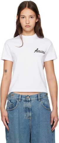 AMIRI T-shirt blanc à logos modifiés
