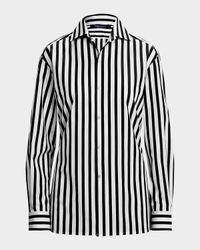 Capri Stripe Button-Down Shirt