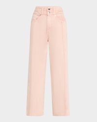 Taylor Crop High-Rise Wide Jeans