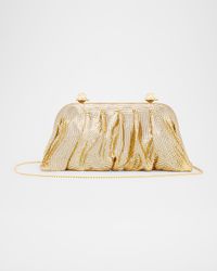 Venus La Grande Pleated Metal Mesh Clutch Bag