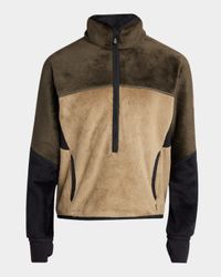 Men's Velvet Partial Zip Pullover