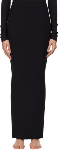 SKIMS Jupe longue noire - Soft Lounge