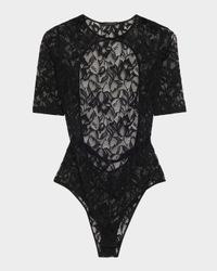 Sophie Open-Back Stretch Lace Bodysuit