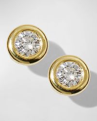 18k Gold Diamond Stud Earrings