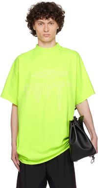 Balenciaga Yellow 3B Liquefied Oversized T-shirt