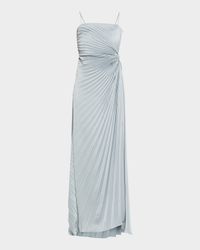 Layla Pleated Strapless Gown